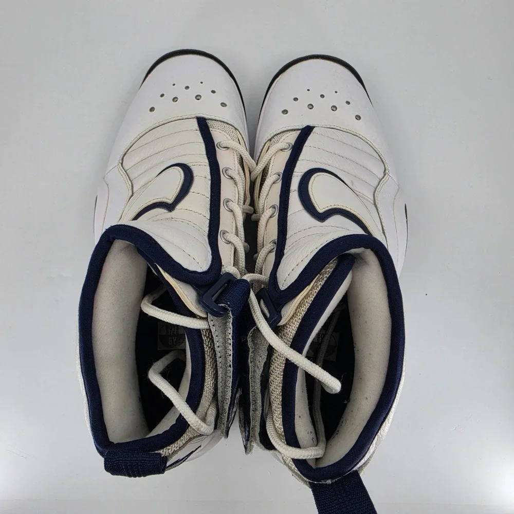 Nike Air Shake Ndestrukt White Navy 6Y Rodman White Black Navy Retro AA2888-101